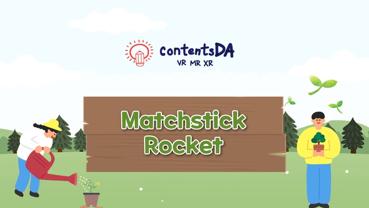 Matchstick rocket