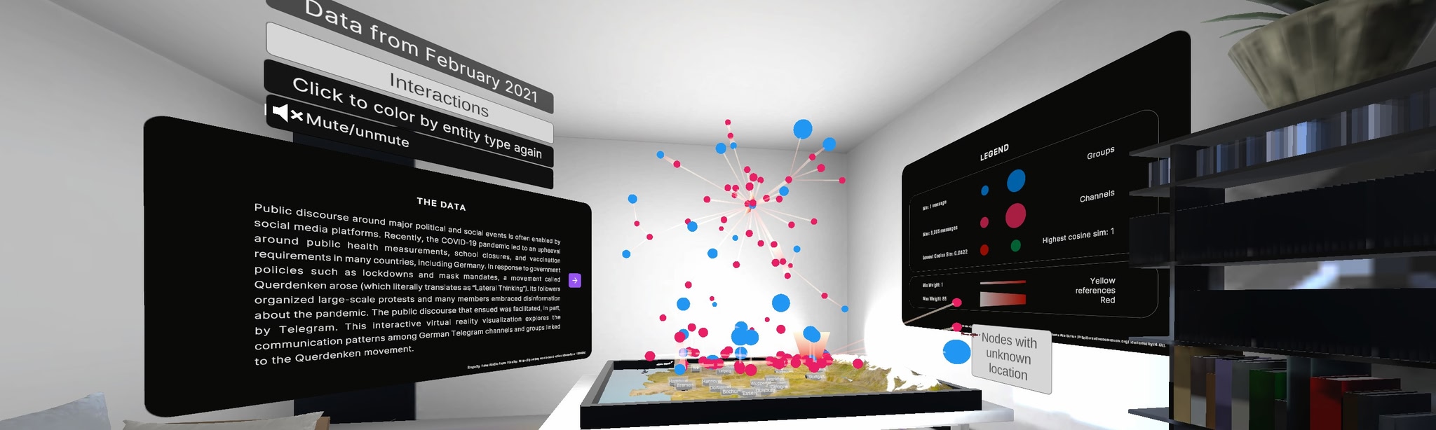 Lateral Thinking Gone VR: Enabling Geospatial and Topical Insights in VR