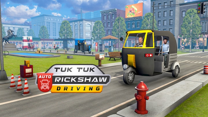 Tuk Tuk Auto Rickshaw Driving