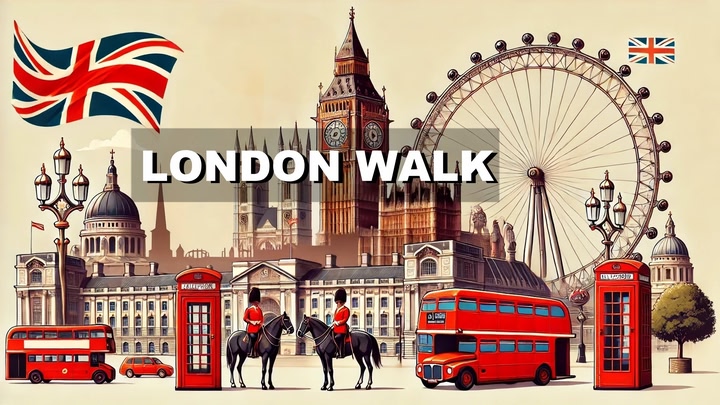 London Walking Like A Tourist - VR Travel