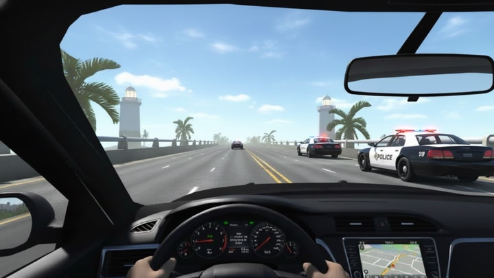 Highway Police Escape: Car Racing Game