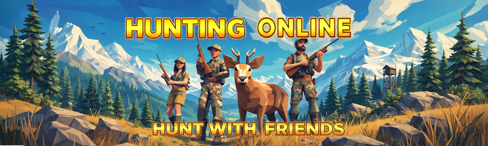 Hunting game ONLINE: Hunter. MULTIPLAYER