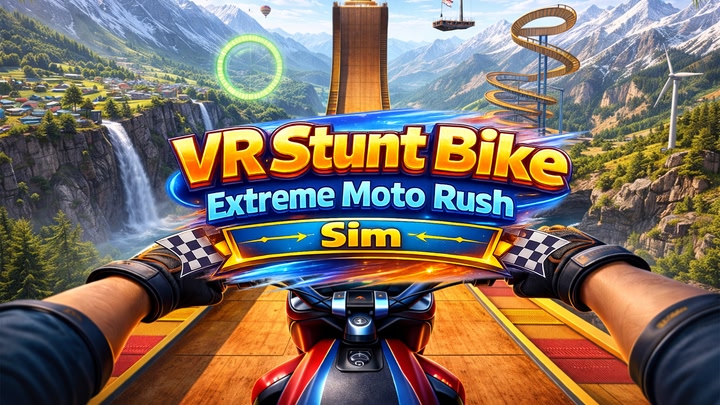 VR Stunt Bike Extreme Moto Rush Sim