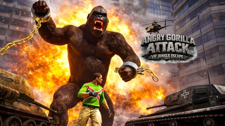 Angry Gorilla Attack VR Jungle Escape