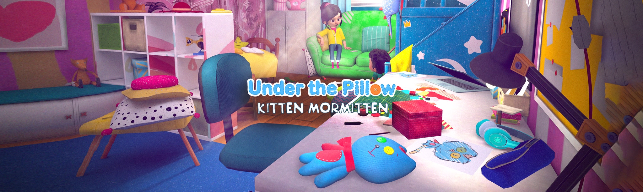 Under the pillow: Kitten Mormitten