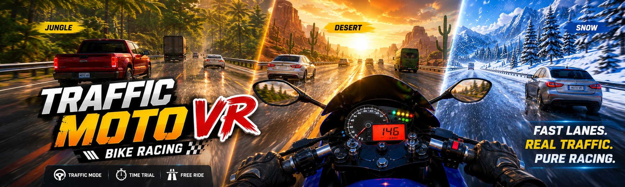 Traffic Moto VR: Bike Racing