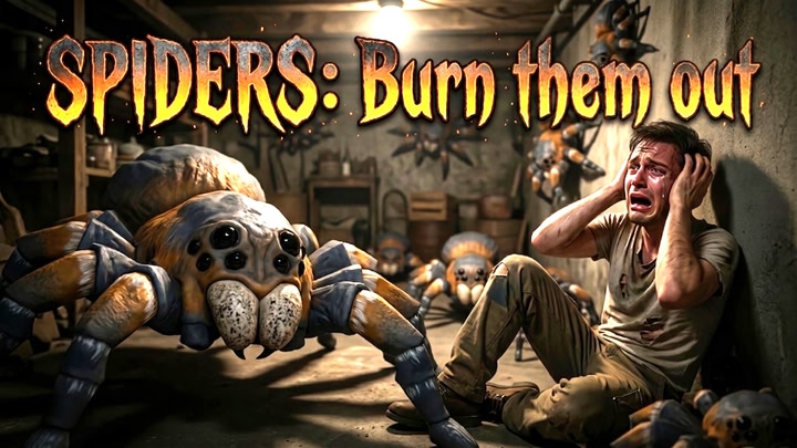 Spiders: Burn them out