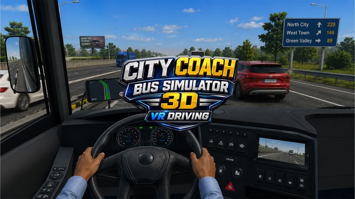 City Coach Bus Simulator 3D VR Driving