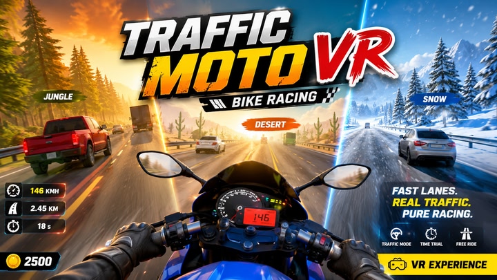 Traffic Moto VR: Bike Racing