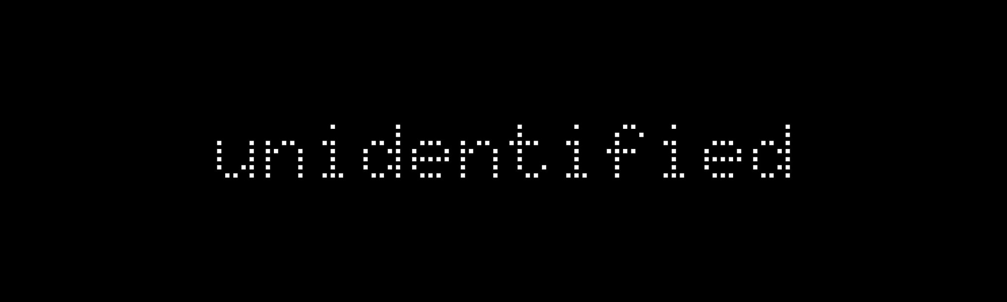 unidentified